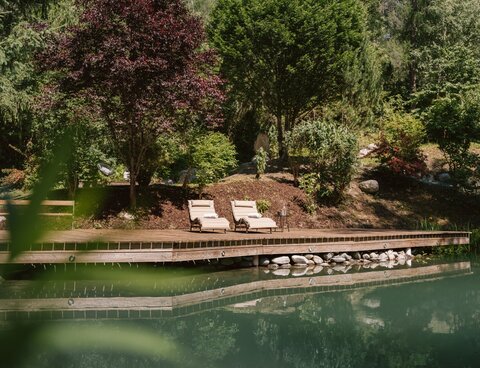 Hotel mit Garten Tiroler Oberland, inkl. Schwimmbiotop Hotel mit Garten Tiroler Oberland, inkl. Schwimmbiotop